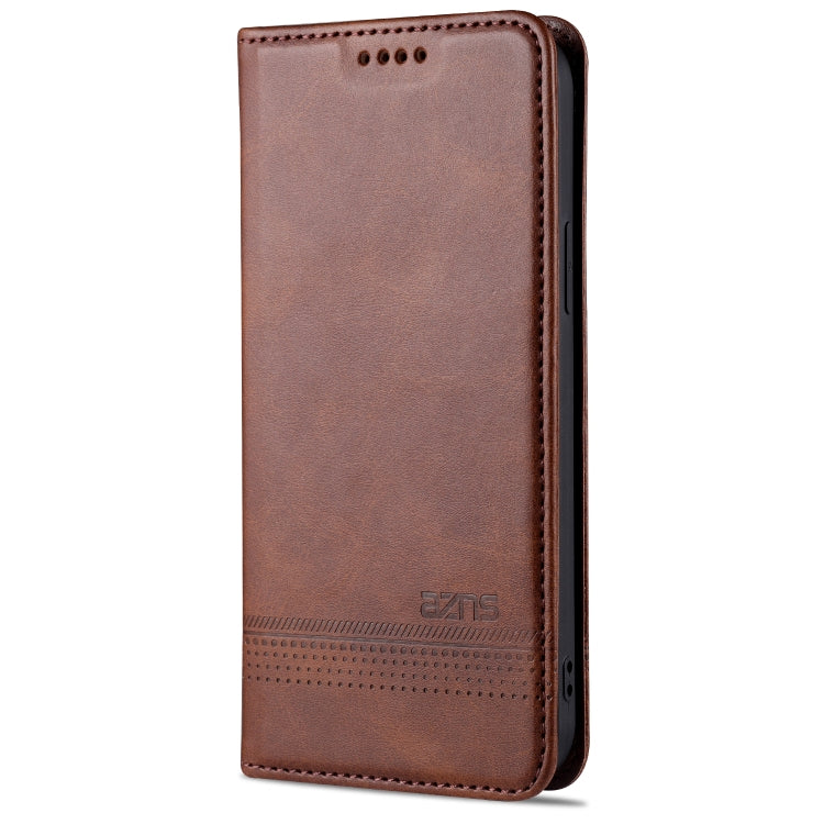 For iPhone 13 Pro Max AZNS Magnetic Calf Texture Horizontal Flip Leather Case with Card Slots & Holder & Wallet