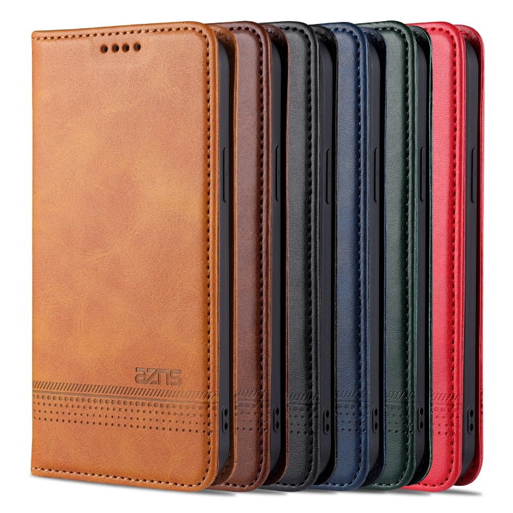 For iPhone 13 Pro Max AZNS Magnetic Calf Texture Horizontal Flip Leather Case with Card Slots & Holder & Wallet