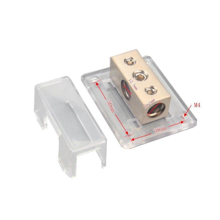 A0102 2-Way Car Audio Stereo Amp Power / Ground Cable Splitter Distribution Block