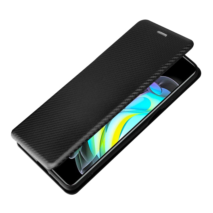 For Motorola Edge 20 Carbon Fiber Texture Horizontal Flip TPU + PC + PU Leather Case with Card Slot