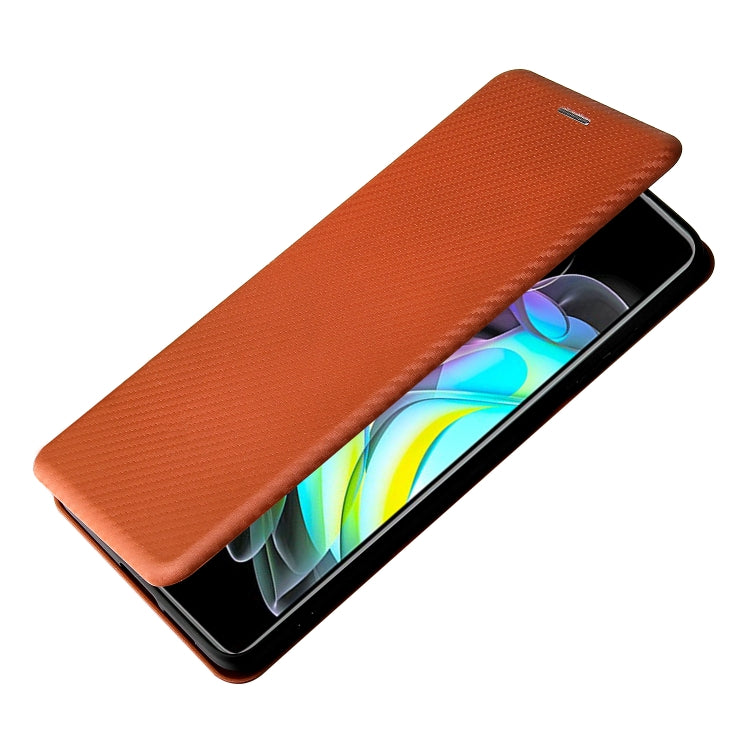 For Motorola Edge 20 Carbon Fiber Texture Horizontal Flip TPU + PC + PU Leather Case with Card Slot