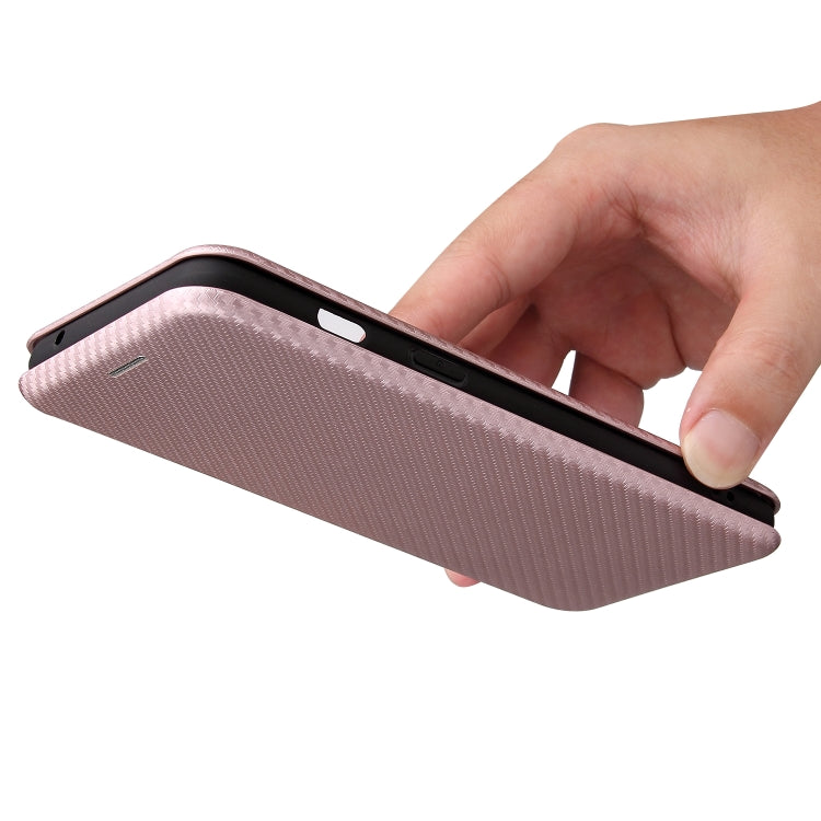 For OnePlus Nord 2 5G Carbon Fiber Texture Horizontal Flip TPU + PC + PU Leather Case with Card Slot