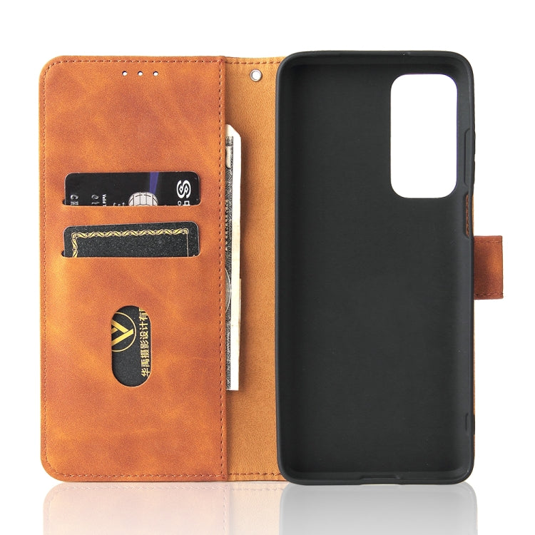 For Motorola Edge 20 Solid Color Skin Feel Magnetic Buckle Horizontal Flip Calf Texture PU Leather Case with Holder & Card Slots & Wallet