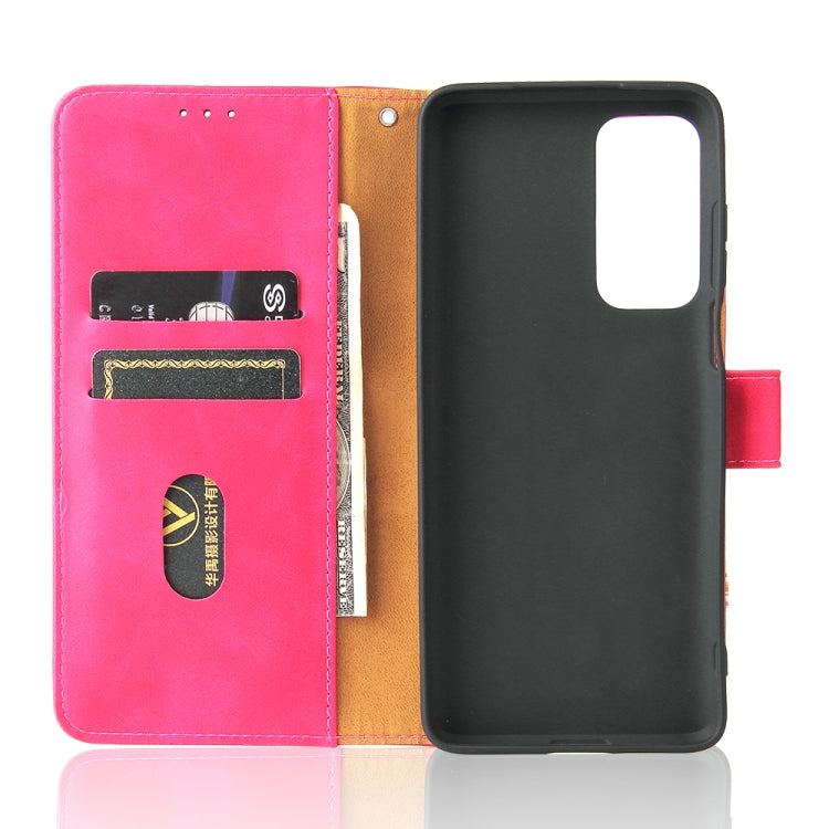 For Motorola Edge 20 Solid Color Skin Feel Magnetic Buckle Horizontal Flip Calf Texture PU Leather Case with Holder & Card Slots & Wallet