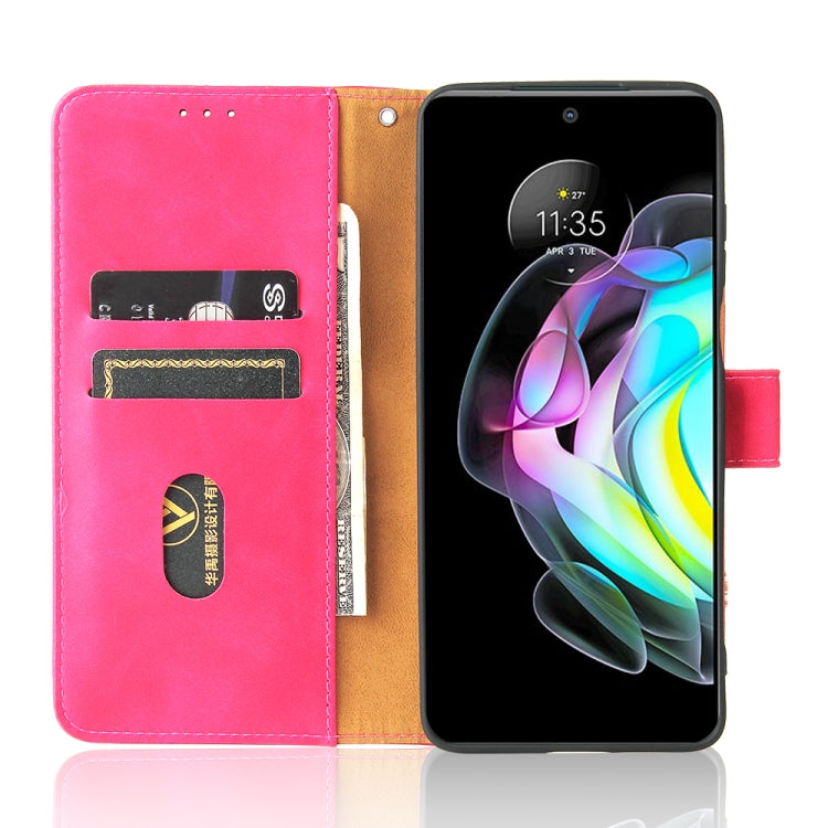For Motorola Edge 20 Solid Color Skin Feel Magnetic Buckle Horizontal Flip Calf Texture PU Leather Case with Holder & Card Slots & Wallet