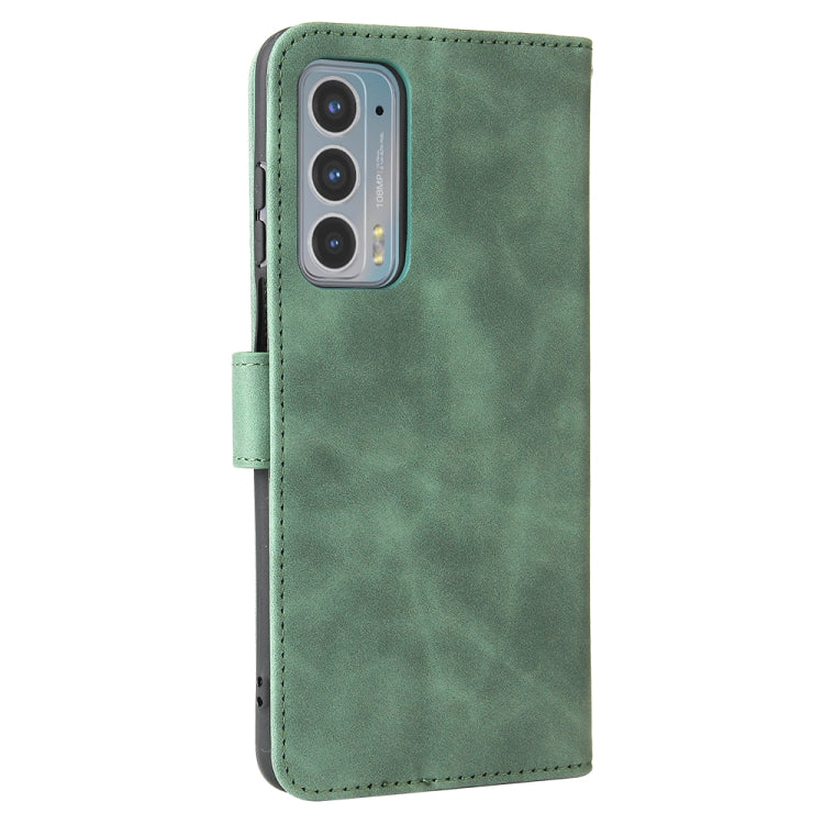For Motorola Edge 20 Solid Color Skin Feel Magnetic Buckle Horizontal Flip Calf Texture PU Leather Case with Holder & Card Slots & Wallet