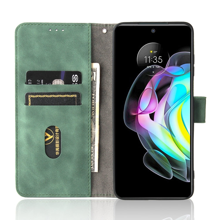 For Motorola Edge 20 Solid Color Skin Feel Magnetic Buckle Horizontal Flip Calf Texture PU Leather Case with Holder & Card Slots & Wallet