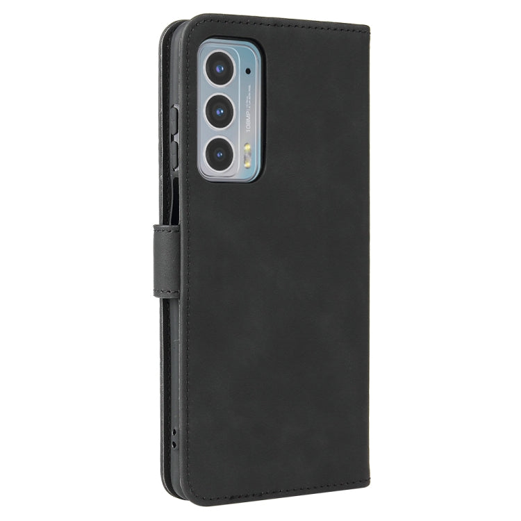 For Motorola Edge 20 Solid Color Skin Feel Magnetic Buckle Horizontal Flip Calf Texture PU Leather Case with Holder & Card Slots & Wallet