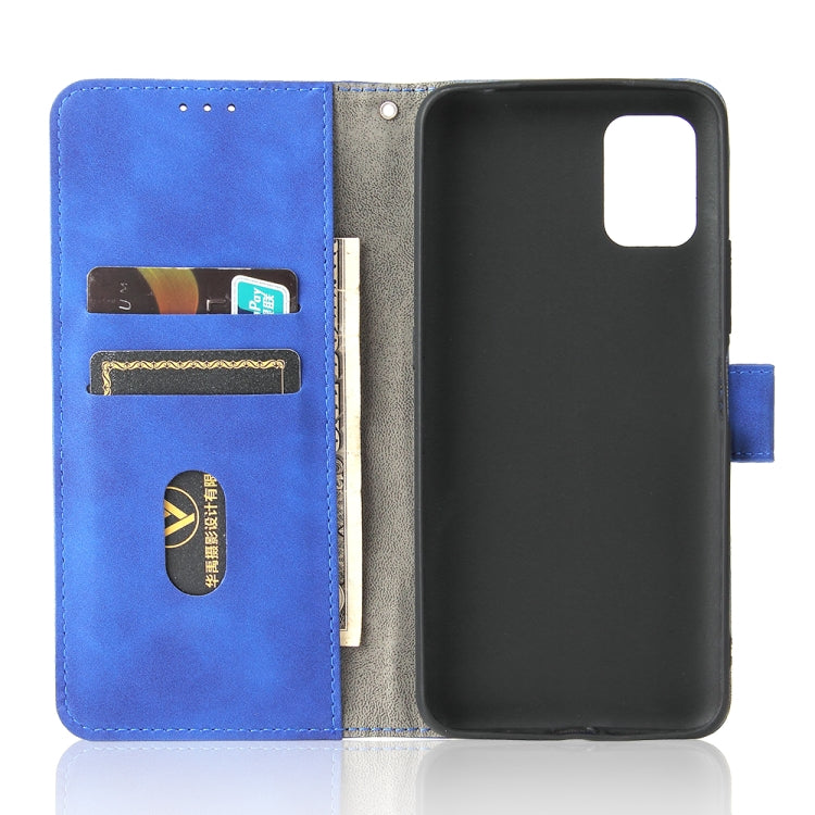 For Umidigi Power 5 Solid Color Skin Feel Magnetic Buckle Horizontal Flip Calf Texture PU Leather Case with Holder & Card Slots & Wallet