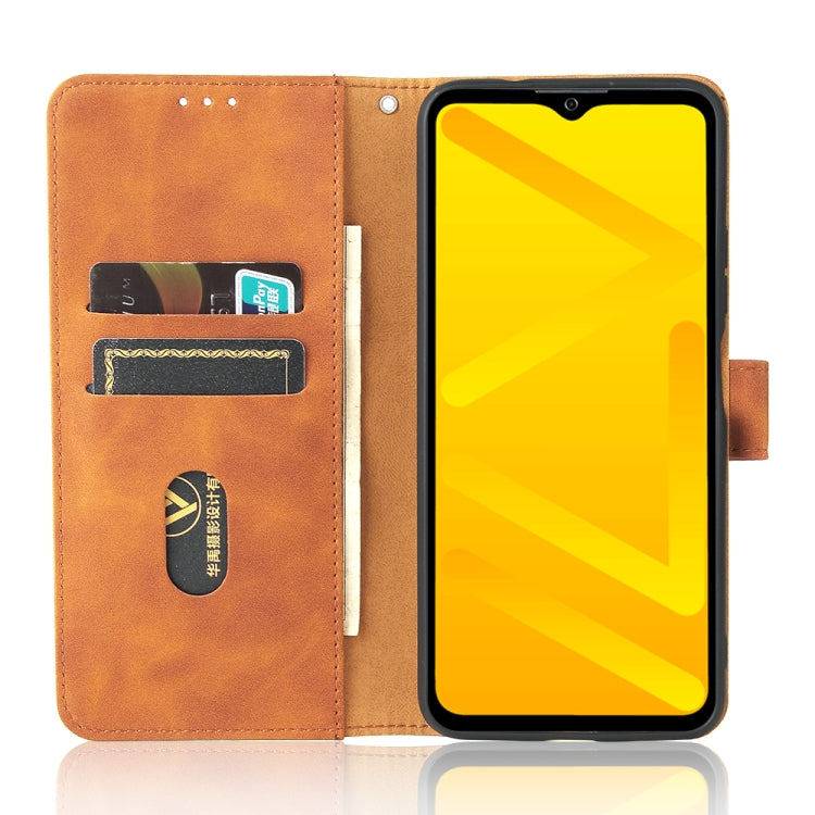 For ZTE Blade A71 Solid Color Skin Feel Magnetic Buckle Horizontal Flip Calf Texture PU Leather Case with Holder & Card Slots & Wallet