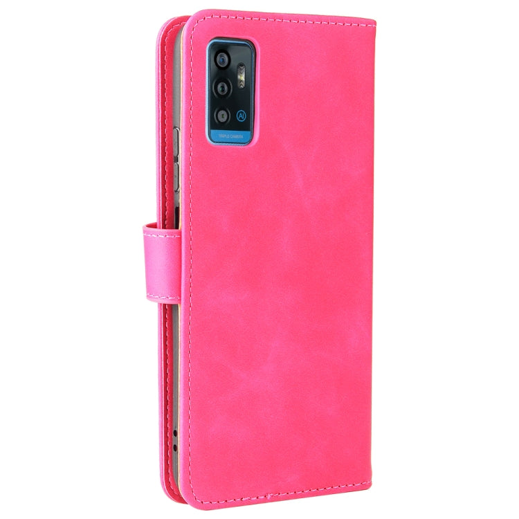 For ZTE Blade A71 Solid Color Skin Feel Magnetic Buckle Horizontal Flip Calf Texture PU Leather Case with Holder & Card Slots & Wallet