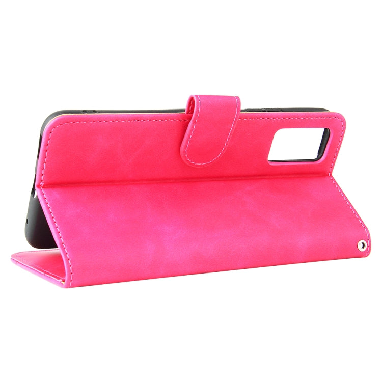 For ZTE Blade A71 Solid Color Skin Feel Magnetic Buckle Horizontal Flip Calf Texture PU Leather Case with Holder & Card Slots & Wallet