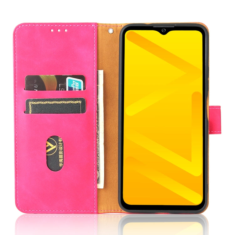 For ZTE Blade A71 Solid Color Skin Feel Magnetic Buckle Horizontal Flip Calf Texture PU Leather Case with Holder & Card Slots & Wallet