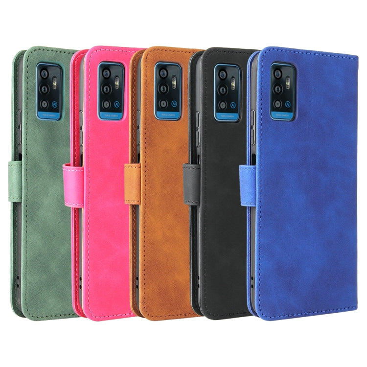 For ZTE Blade A71 Solid Color Skin Feel Magnetic Buckle Horizontal Flip Calf Texture PU Leather Case with Holder & Card Slots & Wallet