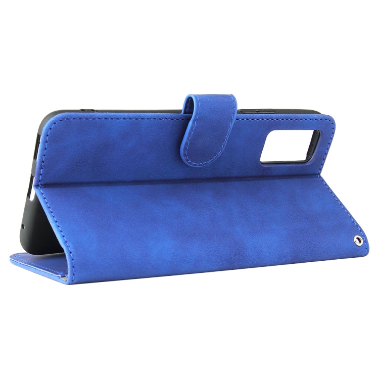 For ZTE Blade A71 Solid Color Skin Feel Magnetic Buckle Horizontal Flip Calf Texture PU Leather Case with Holder & Card Slots & Wallet