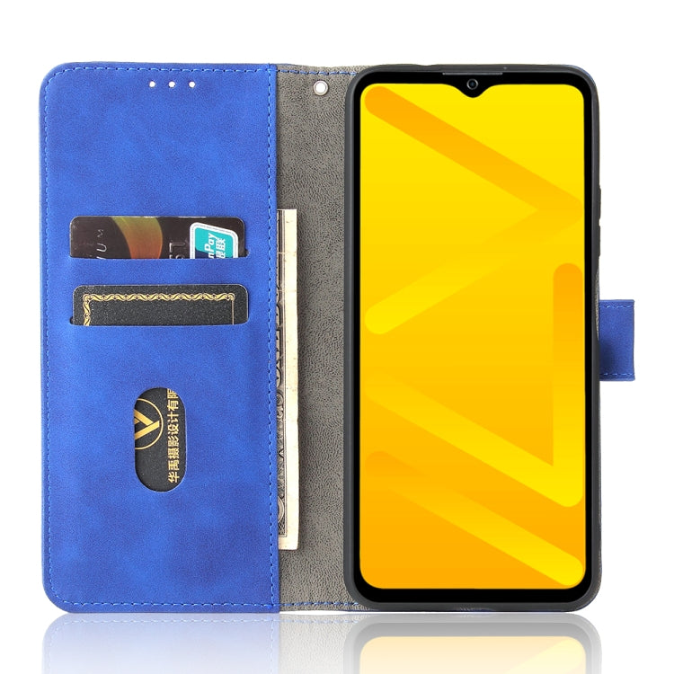 For ZTE Blade A71 Solid Color Skin Feel Magnetic Buckle Horizontal Flip Calf Texture PU Leather Case with Holder & Card Slots & Wallet