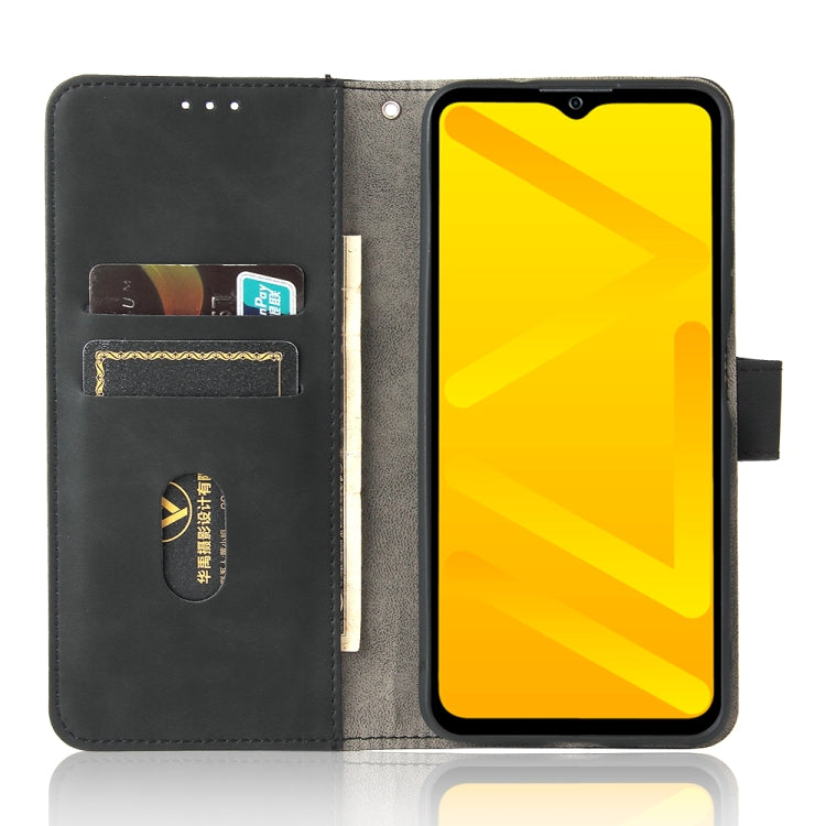 For ZTE Blade A71 Solid Color Skin Feel Magnetic Buckle Horizontal Flip Calf Texture PU Leather Case with Holder & Card Slots & Wallet