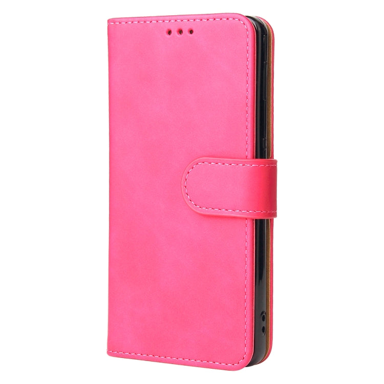 For ZTE Blade A51 Solid Color Skin Feel Magnetic Buckle Horizontal Flip Calf Texture PU Leather Case with Holder & Card Slots & Wallet