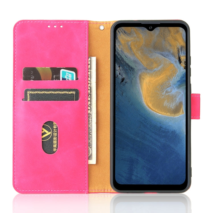 For ZTE Blade A51 Solid Color Skin Feel Magnetic Buckle Horizontal Flip Calf Texture PU Leather Case with Holder & Card Slots & Wallet