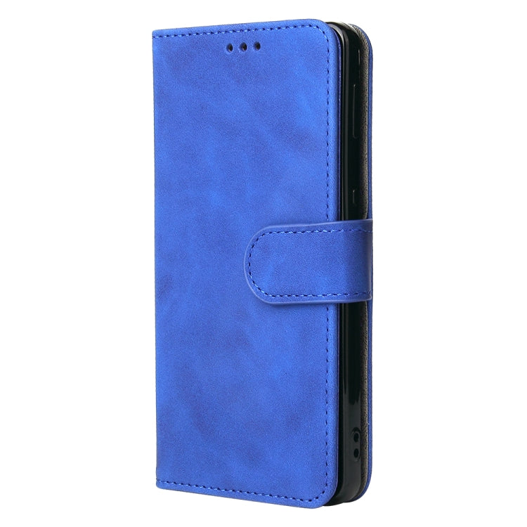 For ZTE Blade A51 Solid Color Skin Feel Magnetic Buckle Horizontal Flip Calf Texture PU Leather Case with Holder & Card Slots & Wallet