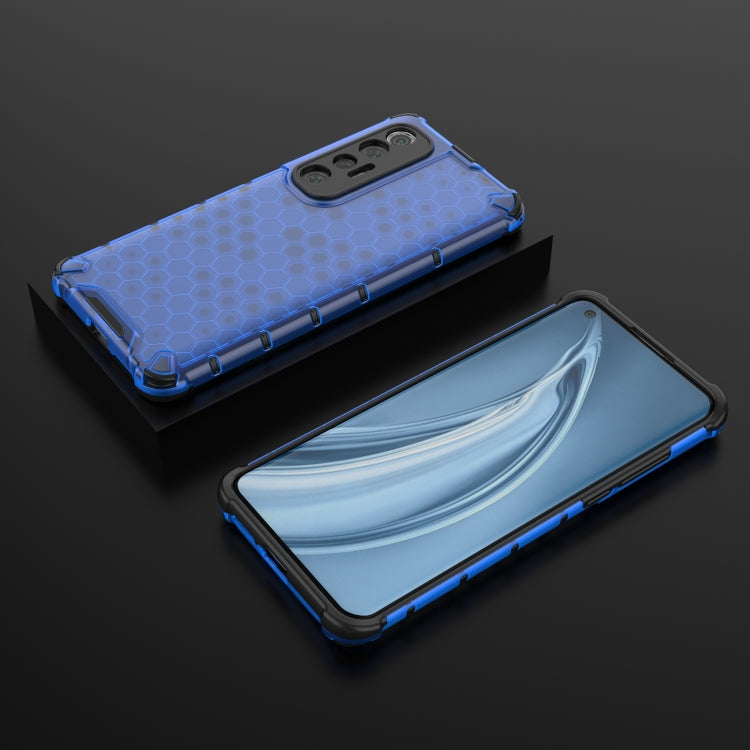 For Xiaomi Mi 10S Shockproof Honeycomb PC + TPU Case with Neck Lanyard