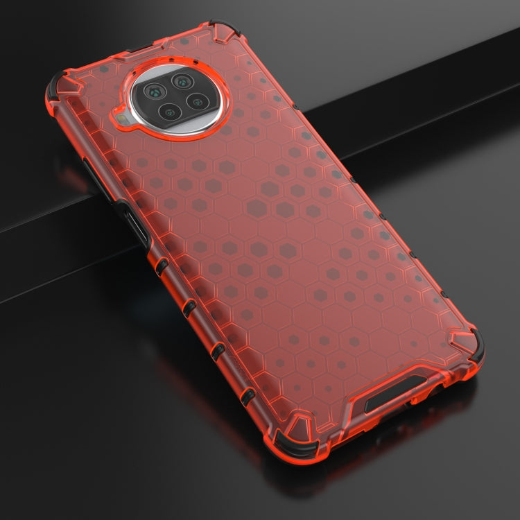 For Xiaomi Mi 10T Lite 5G Shockproof Honeycomb PC + TPU Case with Neck Lanyard