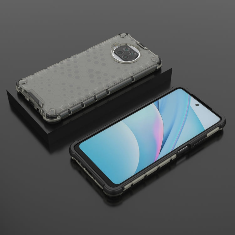 For Xiaomi Mi 10T Lite 5G Shockproof Honeycomb PC + TPU Case with Neck Lanyard
