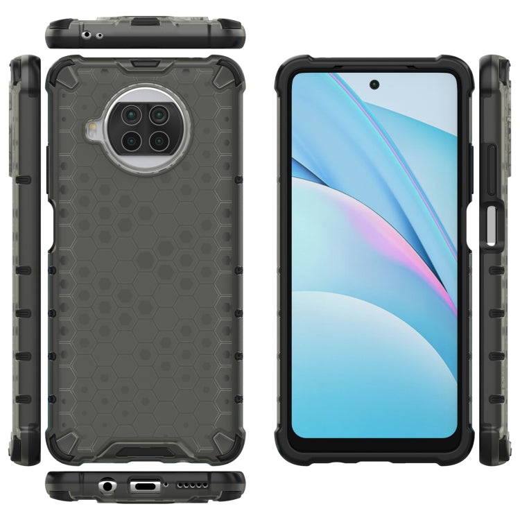 For Xiaomi Mi 10T Lite 5G Shockproof Honeycomb PC + TPU Case with Neck Lanyard