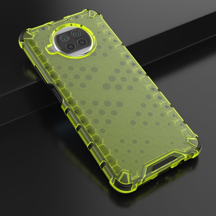 For Xiaomi Mi 10T Lite 5G Shockproof Honeycomb PC + TPU Case with Neck Lanyard