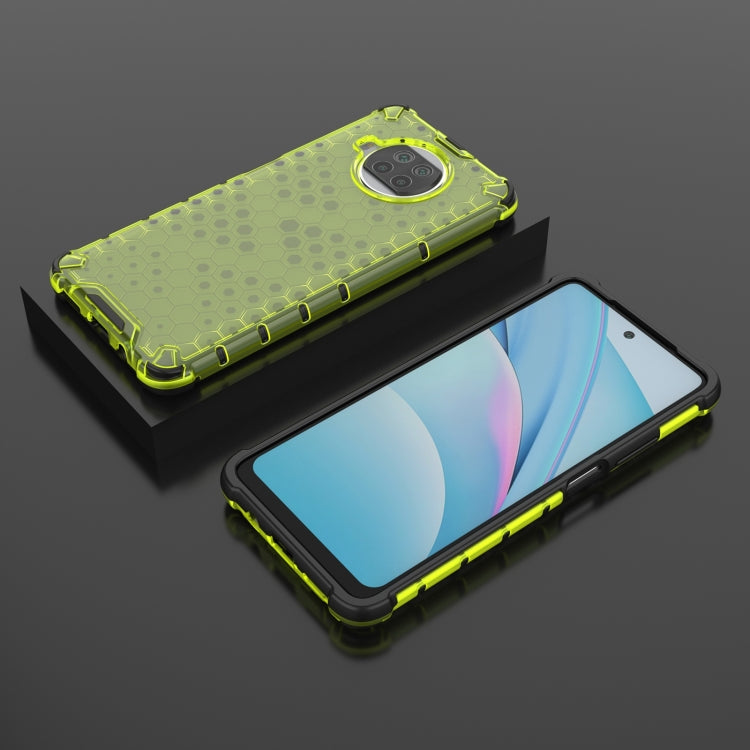 For Xiaomi Mi 10T Lite 5G Shockproof Honeycomb PC + TPU Case with Neck Lanyard