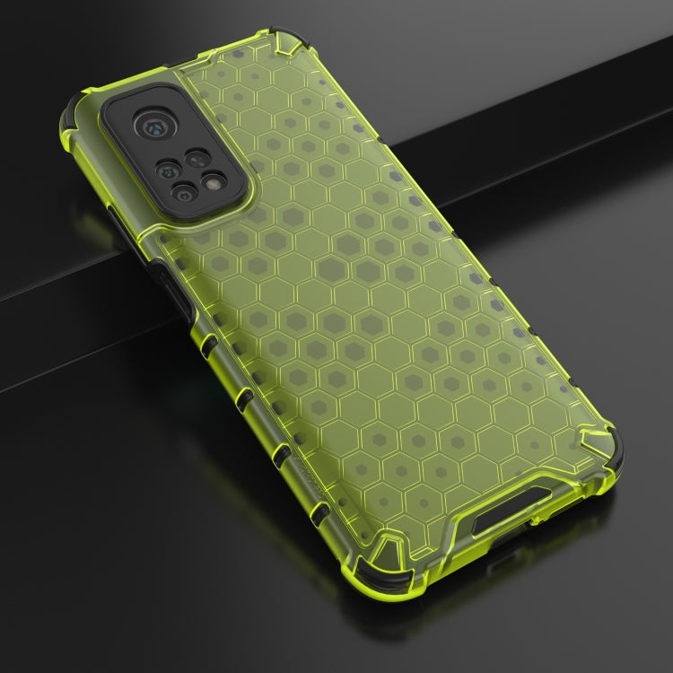 For Xiaomi Mi 10T / 10T Pro Shockproof Honeycomb PC + TPU Case with Neck Lanyard