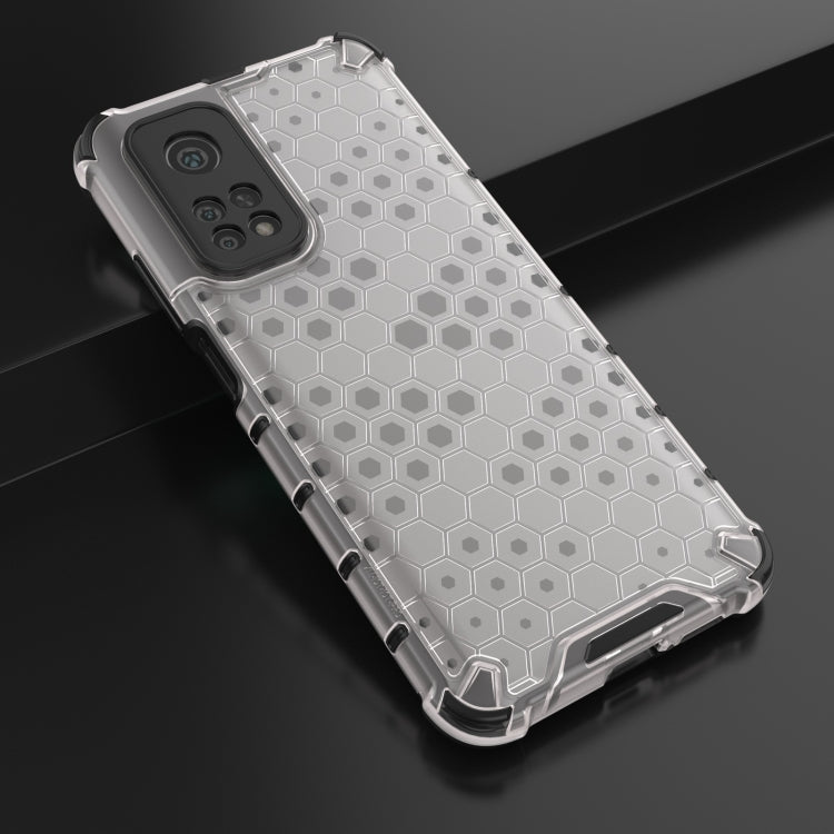 For Xiaomi Mi 10T / 10T Pro Shockproof Honeycomb PC + TPU Case with Neck Lanyard