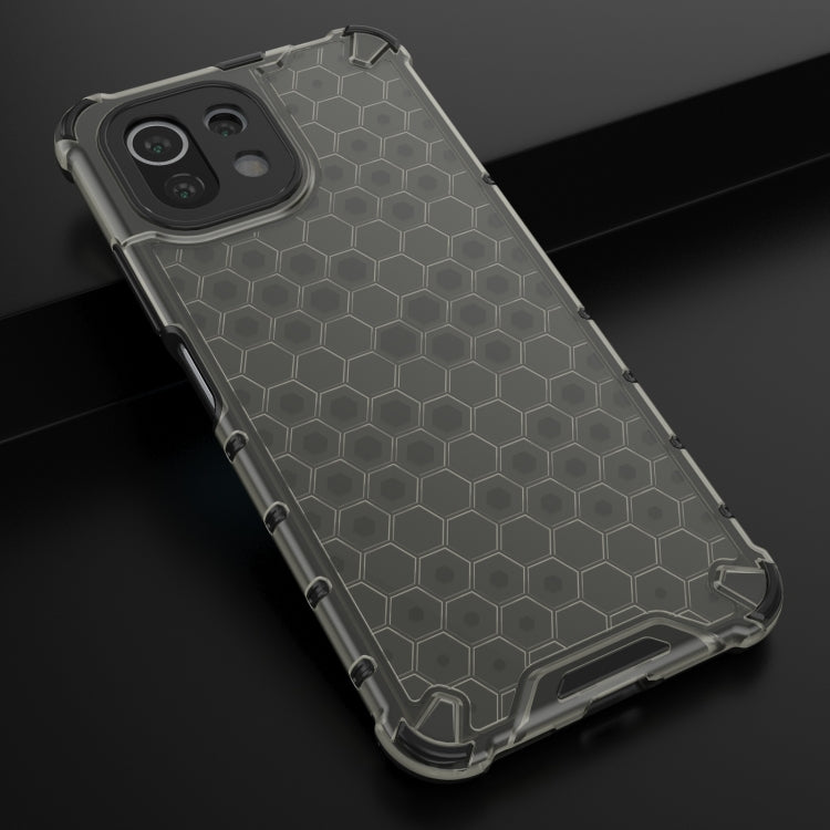 For Xiaomi Mi 11 Lite Shockproof Honeycomb PC + TPU Case with Neck Lanyard
