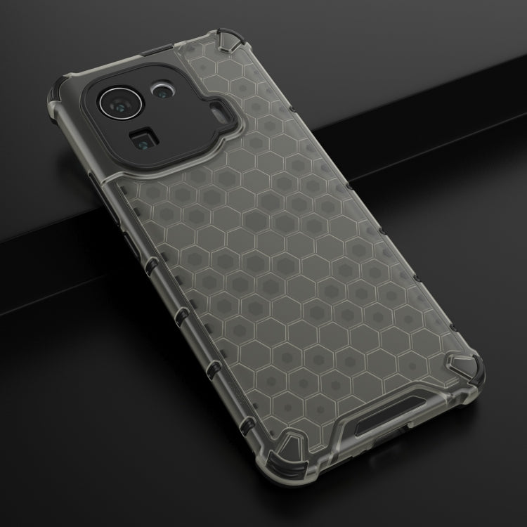 For Xiaomi Mi 11 Pro Shockproof Honeycomb PC + TPU Case with Neck Lanyard