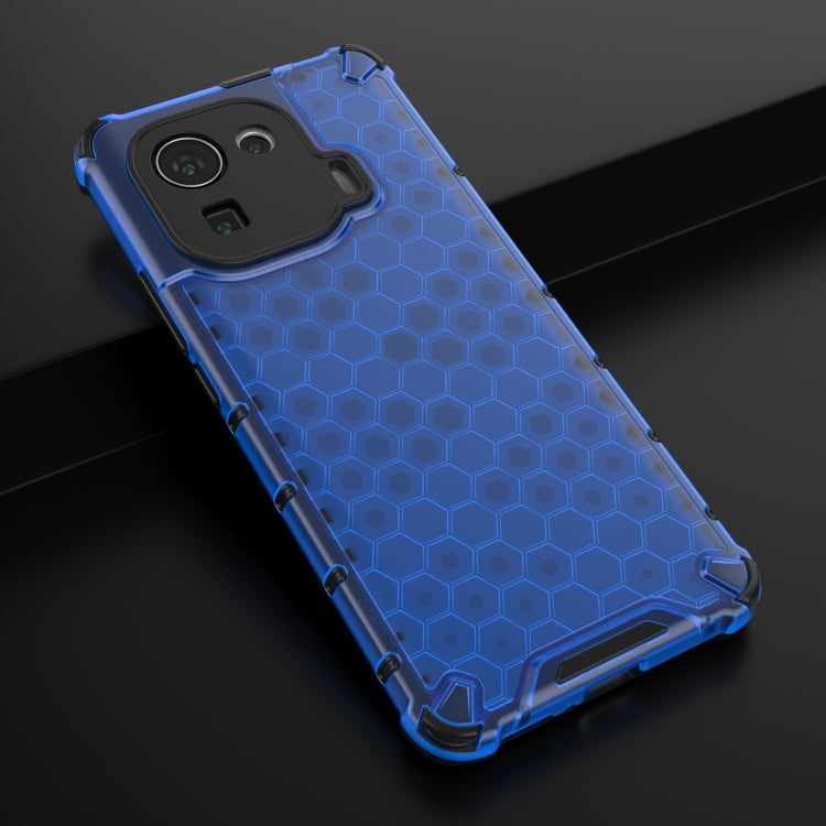 For Xiaomi Mi 11 Pro Shockproof Honeycomb PC + TPU Case with Neck Lanyard