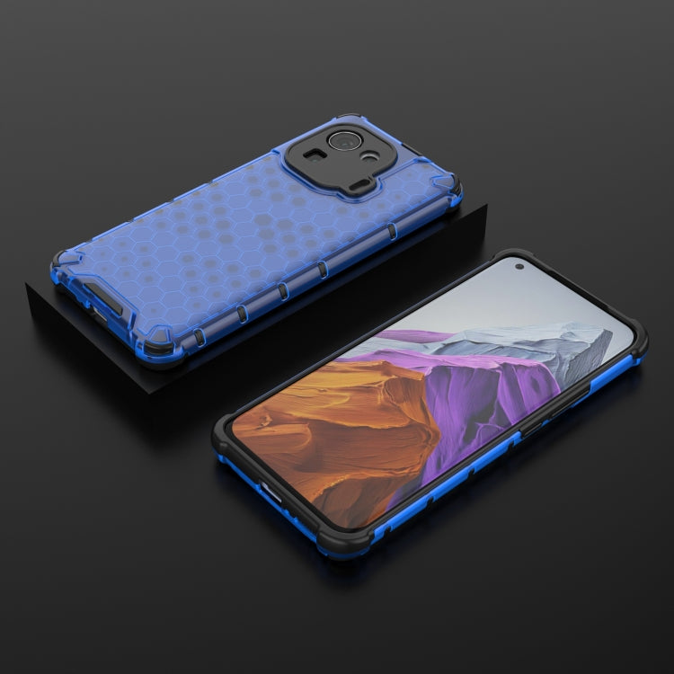 For Xiaomi Mi 11 Pro Shockproof Honeycomb PC + TPU Case with Neck Lanyard