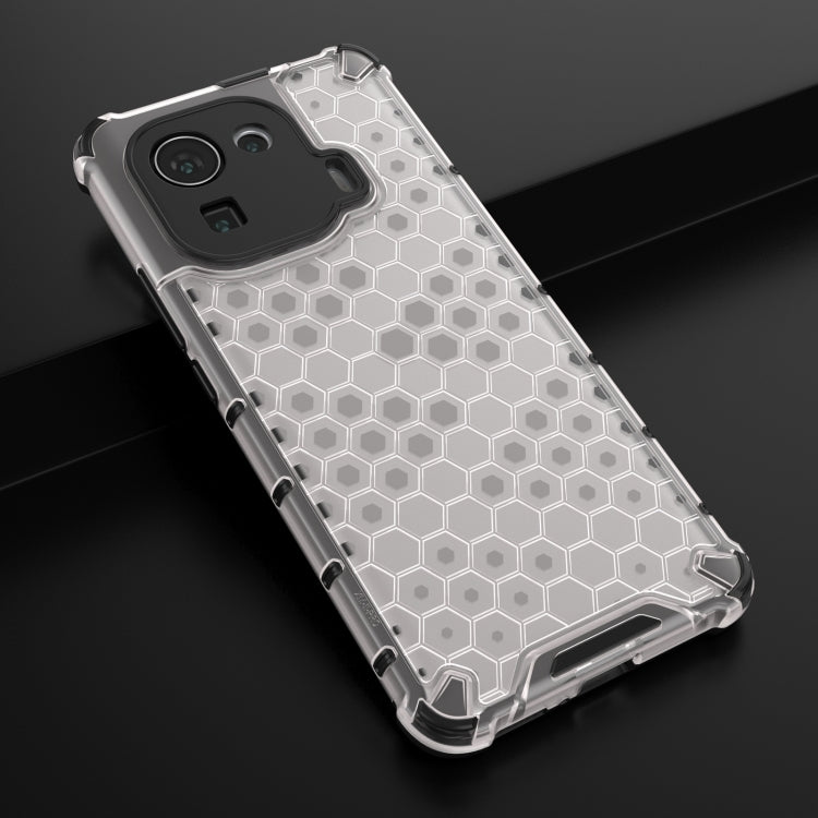 For Xiaomi Mi 11 Pro Shockproof Honeycomb PC + TPU Case with Neck Lanyard