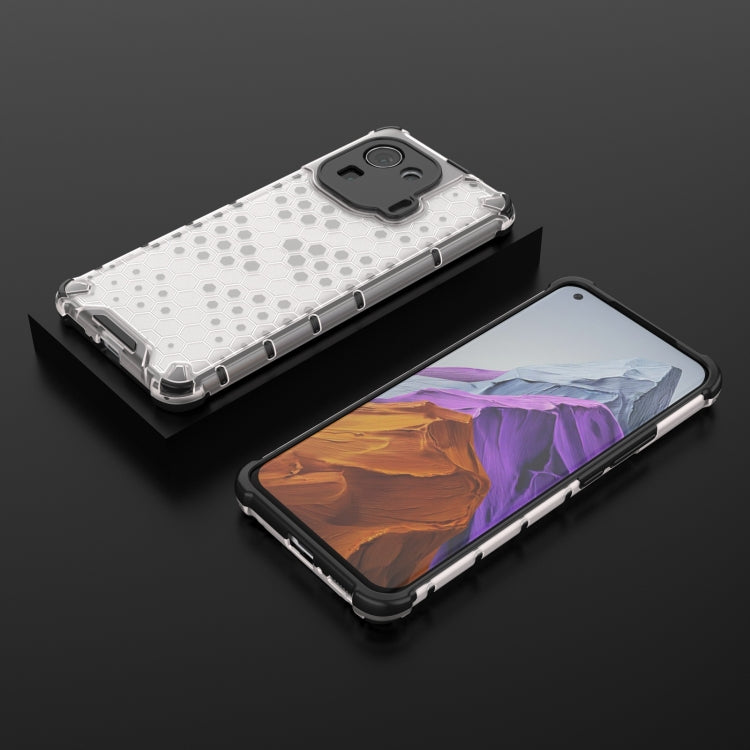 For Xiaomi Mi 11 Pro Shockproof Honeycomb PC + TPU Case with Neck Lanyard