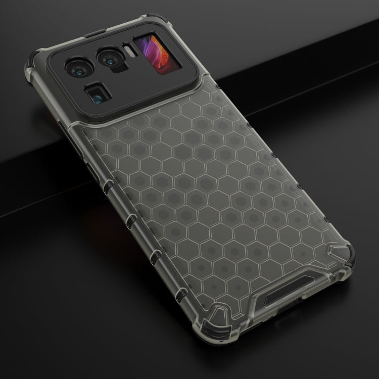For Xiaomi Mi 11 Ultra Shockproof Honeycomb PC + TPU Case with Neck Lanyard