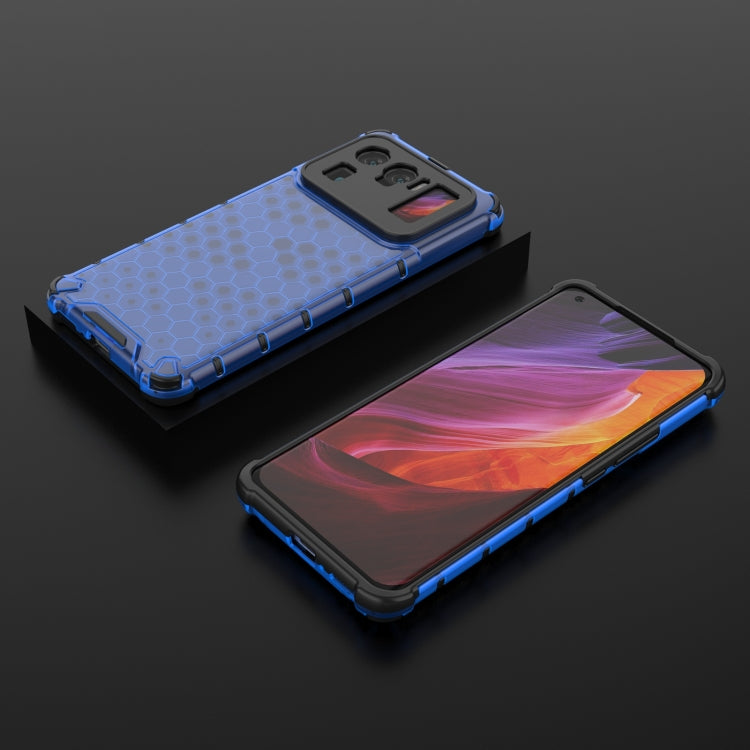 For Xiaomi Mi 11 Ultra Shockproof Honeycomb PC + TPU Case with Neck Lanyard