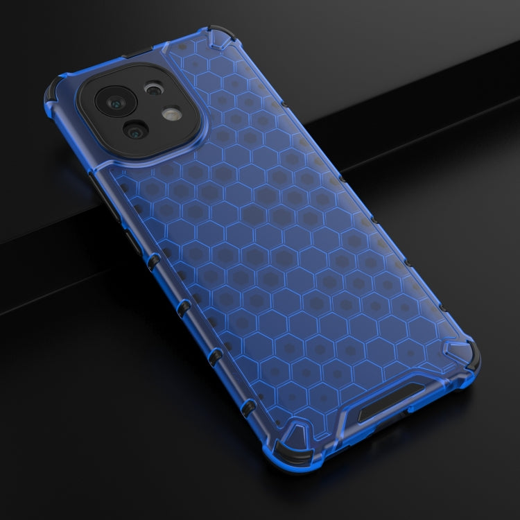 For Xiaomi Mi 11 Shockproof Honeycomb PC + TPU Case with Neck Lanyard