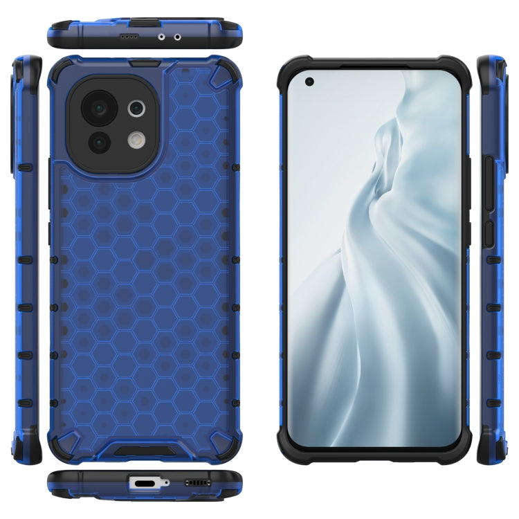For Xiaomi Mi 11 Shockproof Honeycomb PC + TPU Case with Neck Lanyard