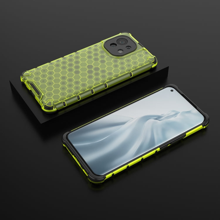 For Xiaomi Mi 11 Shockproof Honeycomb PC + TPU Case with Neck Lanyard