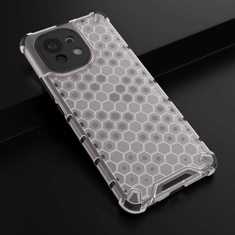 For Xiaomi Mi 11 Shockproof Honeycomb PC + TPU Case with Neck Lanyard