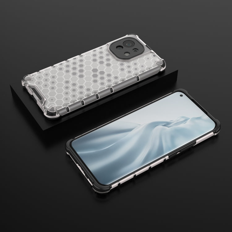 For Xiaomi Mi 11 Shockproof Honeycomb PC + TPU Case with Neck Lanyard