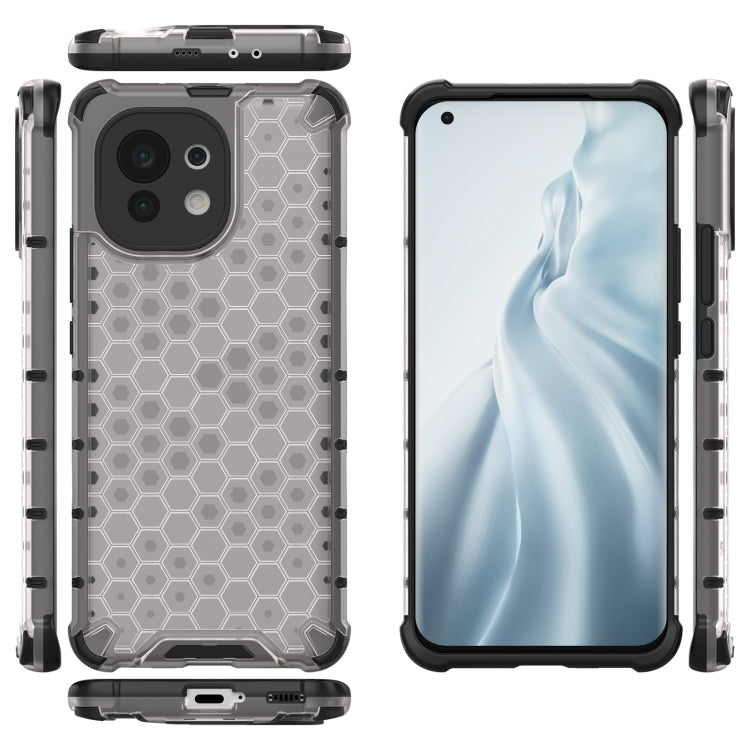For Xiaomi Mi 11 Shockproof Honeycomb PC + TPU Case with Neck Lanyard