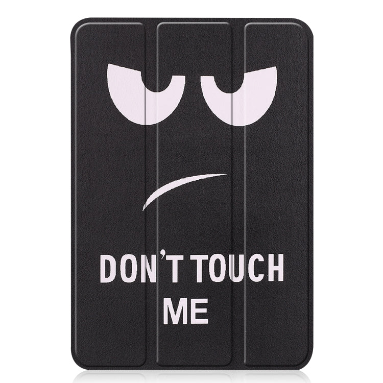 For iPad mini 6 Custer Painted PU Leather Tablet Case with Sleep / Wake-up Function & 3-Fold Holder