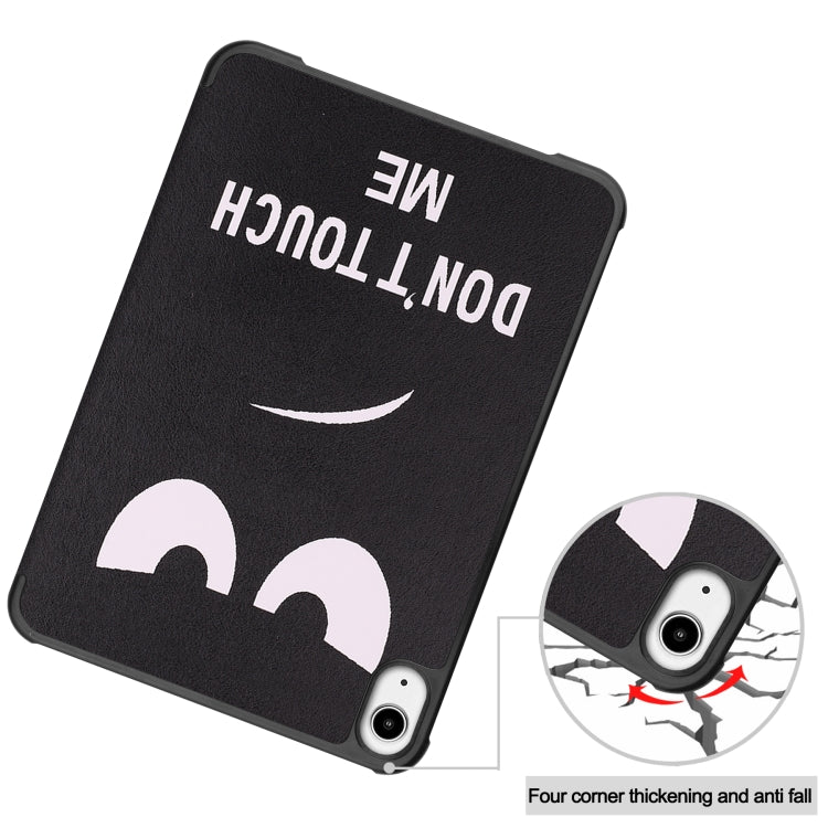 For iPad mini 6 Custer Painted PU Leather Tablet Case with Sleep / Wake-up Function & 3-Fold Holder