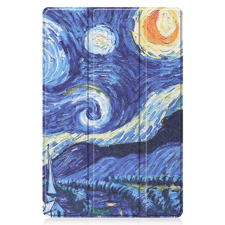 Custer Painted PU Leather Case with Sleep / Wake-up Function & 3-Fold Holder For Huawei MatePad 11 2021