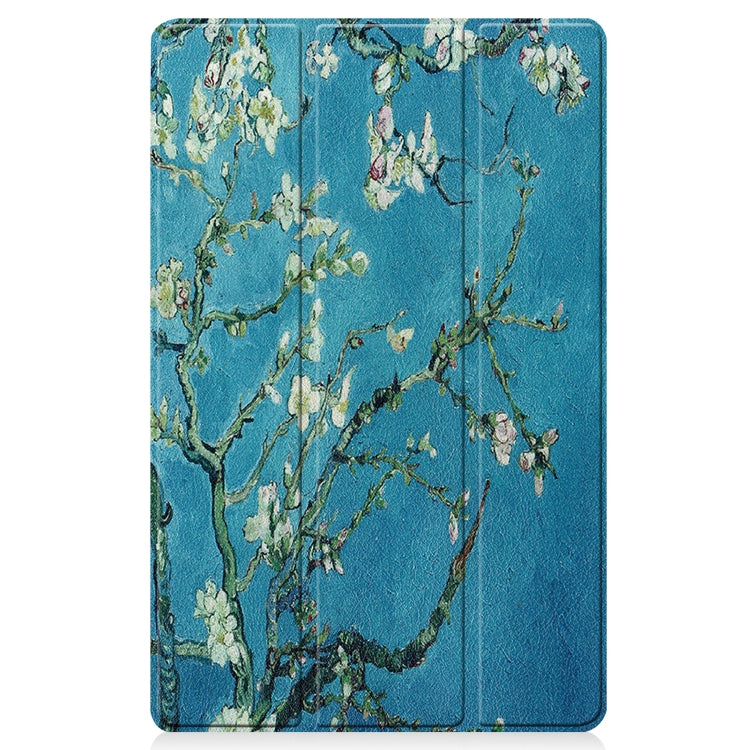 For Huawei MatePad Pro 12.6 2021 Custer Painted PU Leather Case with Sleep / Wake-up Function & 3-Fold Holder
